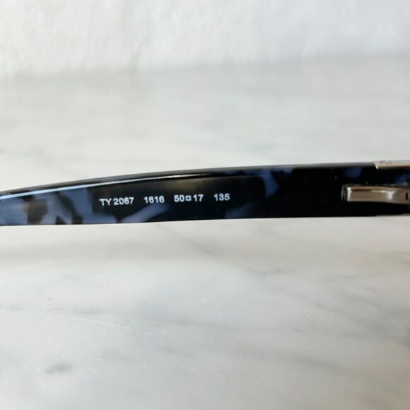 Tory Burch Eyeglass Frames Navy Blue Rectangle Women's Glasses TY2067 1616 50mm - Picture 7 of 8